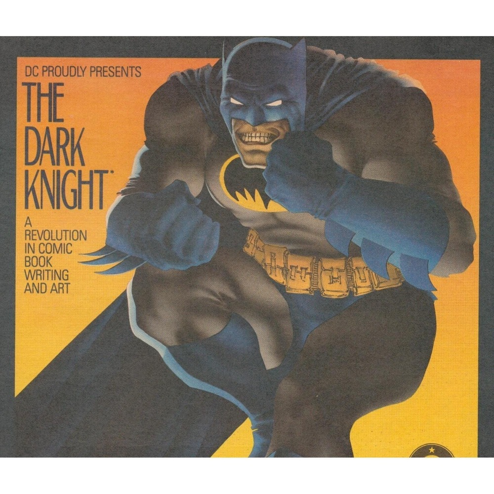 Vintage 1986 Batman Print Ad The Dark Knight Frank Miller DC Comics Comic Advert